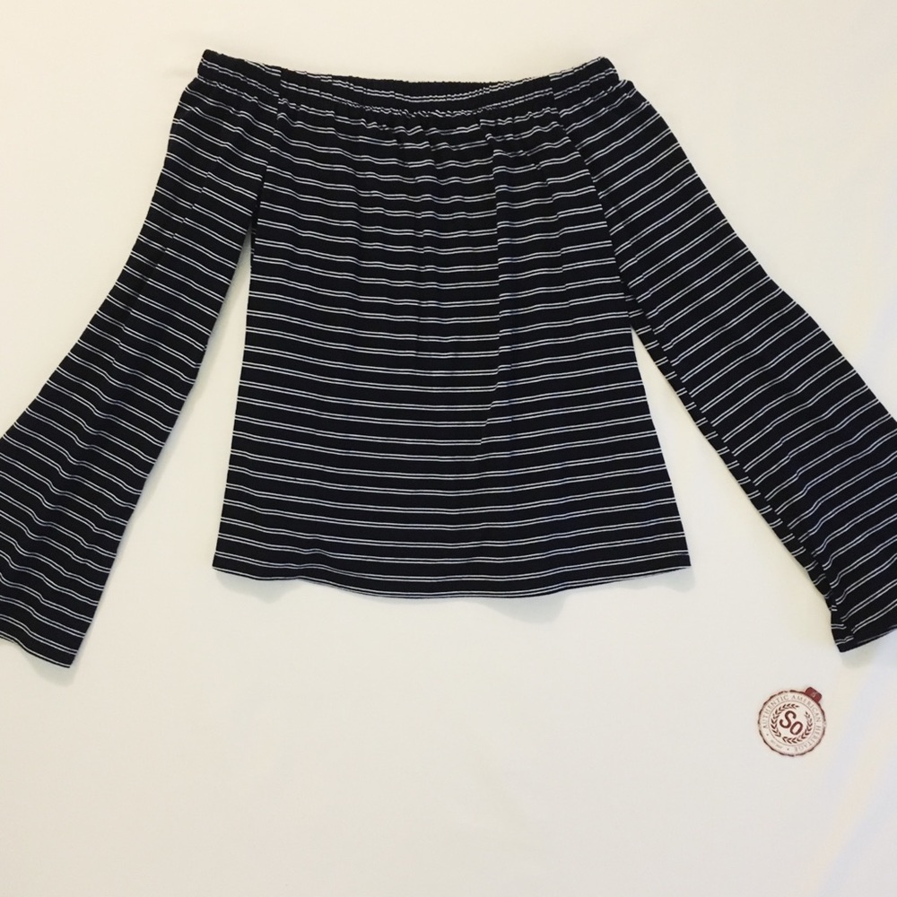 FREE GIFT: Striped Off The Shoulder Top